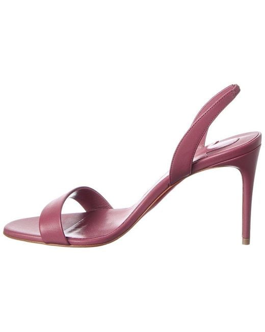 Christian Louboutin Pink O Marylin 85 Leather Slingback Sandal