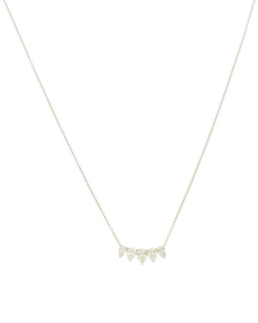 By Adina Eden White 14K 0.80 Ct. Tw. Lab-Grown Diamond Necklace