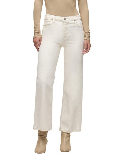 Hudson Natural Rosie Ecru Wide Leg Jean