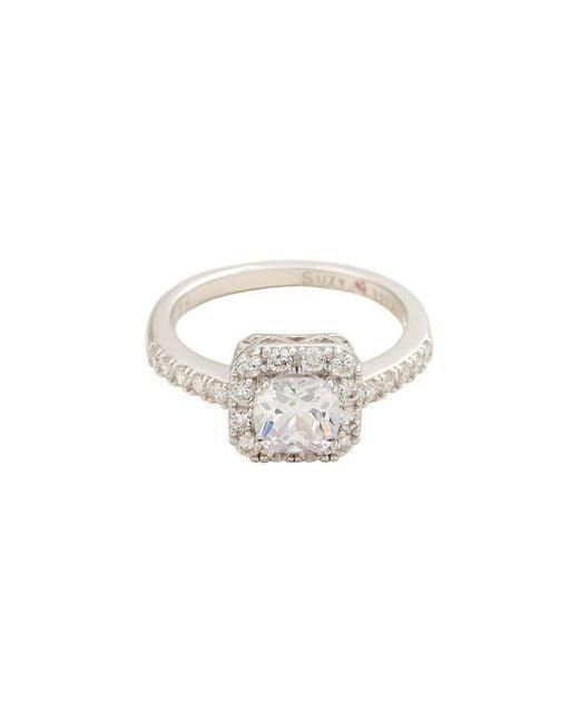 Suzy Levian CZ Jewelry White Suzy Levian Cz Ring