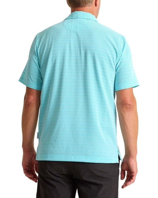 Tommy Bahama Blue Bahama Coast Scala Stripe Polo Shirt for men
