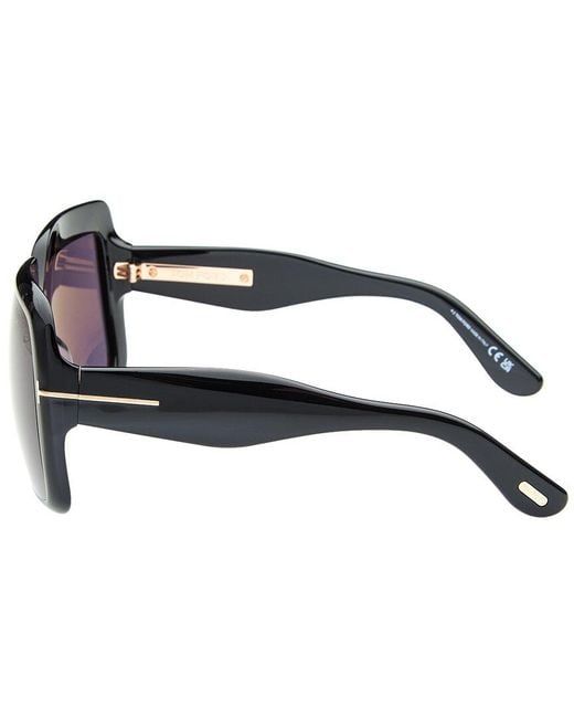 Tom Ford Black Aurora 55Mm Sunglasses
