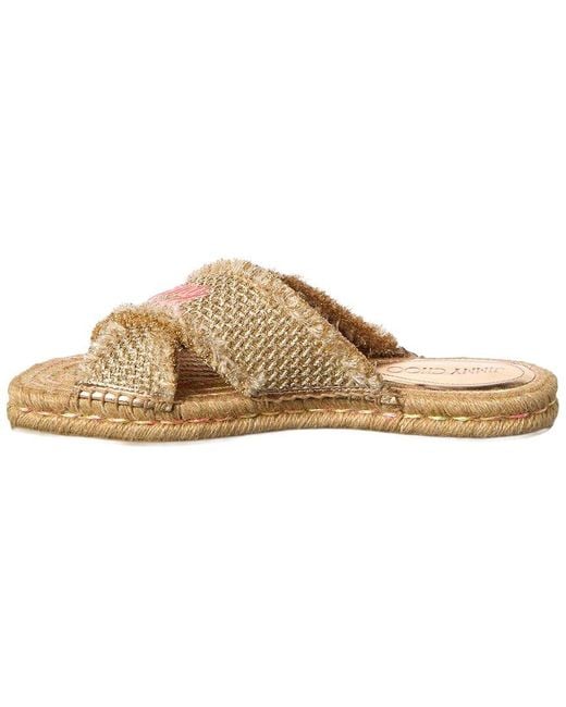 Jimmy Choo Metallic Aciel Woven Lurex Sandal