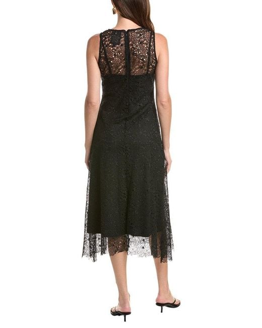 Johnny Was Black Vanti Lace Midi Dress
