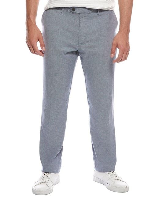 Scotch & Soda Blue Flat Front Pant for men