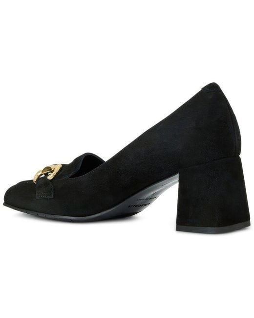 Aquatalia Black Corrina Waterproof Suede Pump