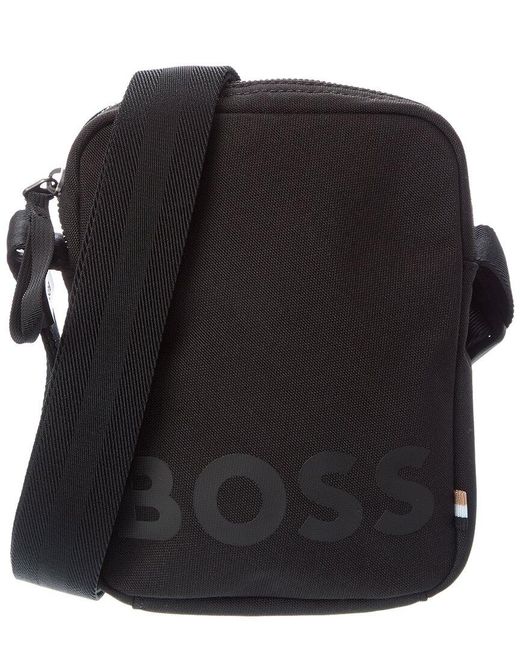 BOSS Pixel Ns Zip Envelope Crossbody in Black for Men | Lyst