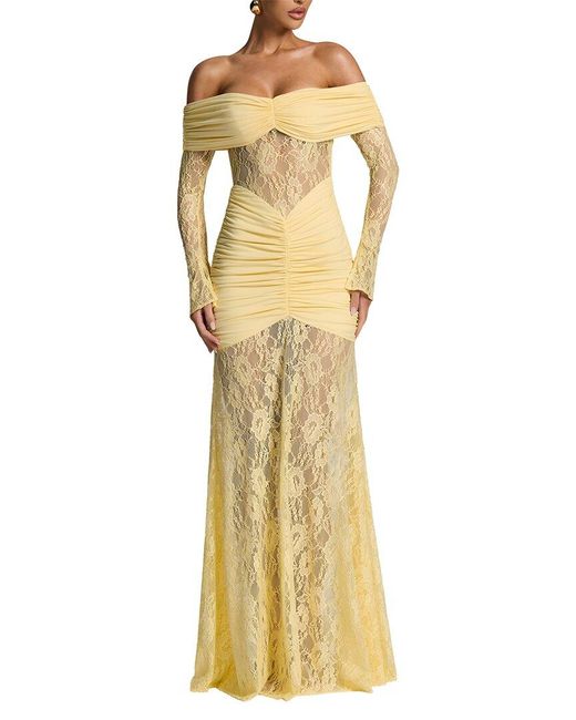 Ariele Tesoro Metallic Maxi Dress