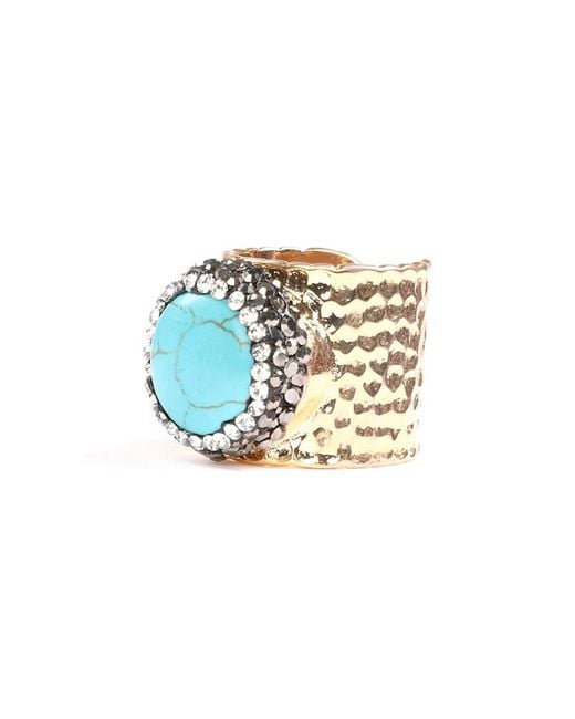 Eye Candy LA White Cuff Ring
