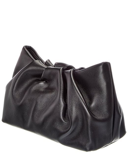 Furla Black Delia Mini Leather Clutch