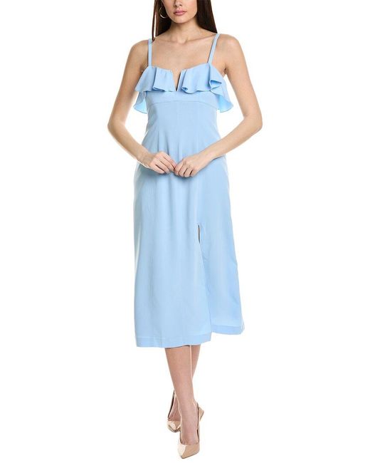 Cinq À Sept Blue Cinq A Sept Karrie Midi Dress