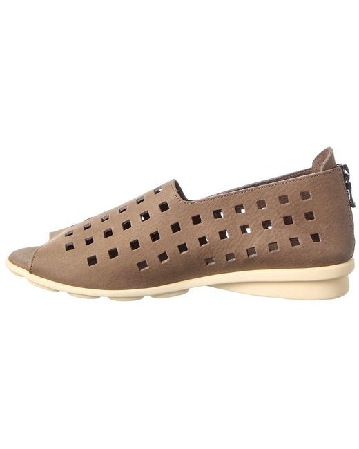 Arche Brown Drick Leather Flat