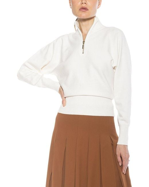 Alexia Admor White Niko Turtleneck Sweater