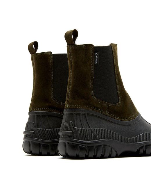 La Canadienne Black Powder Waterproof Suede Boot