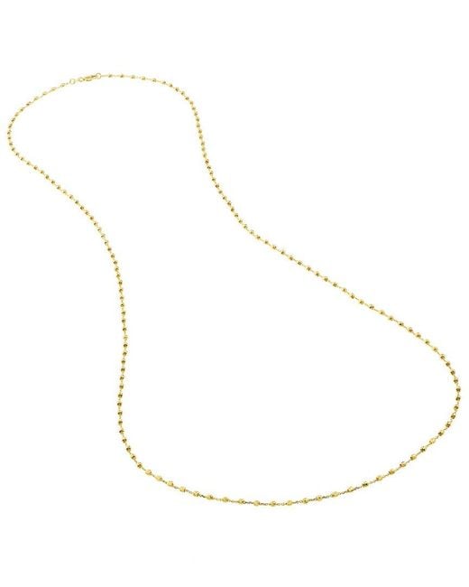 HAWLEY ST Metallic 14K Bead Necklace