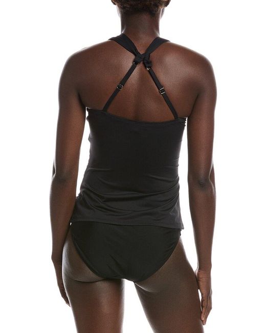 Tommy Bahama Black Pearl Twist High Neck Tankini