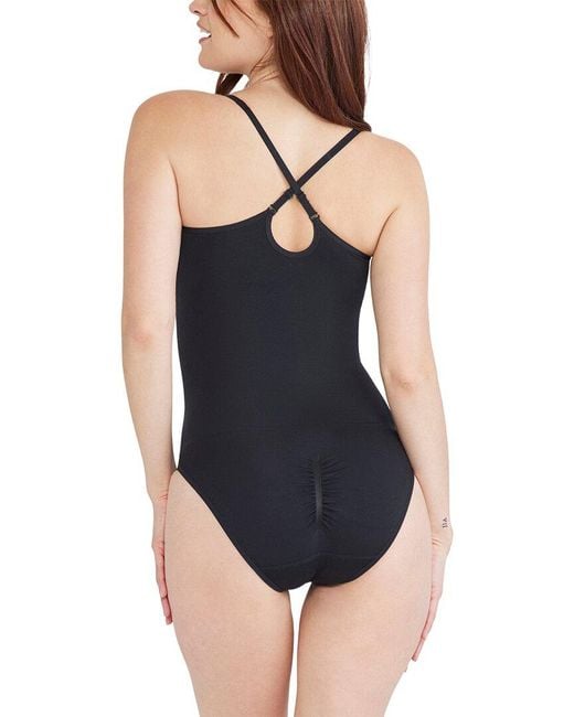 Yummie Black Bella Convertible V-Neck Bodysuit