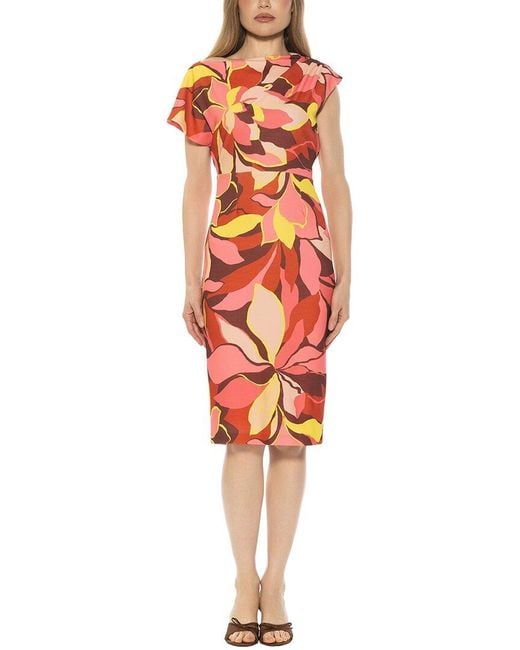 Alexia Admor Red Althea Sheath Dress