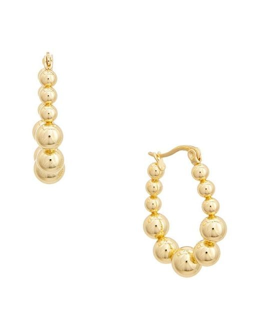 Juvell Metallic 18K Plated Hoop Earrings