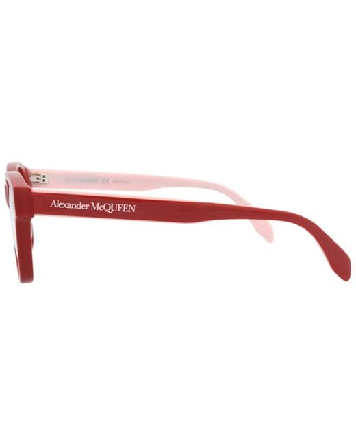 McQueen Red Am0306O 52Mm Optical Frames