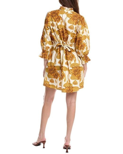 FLORA BEA NYC Yellow Adelina Mini Dress