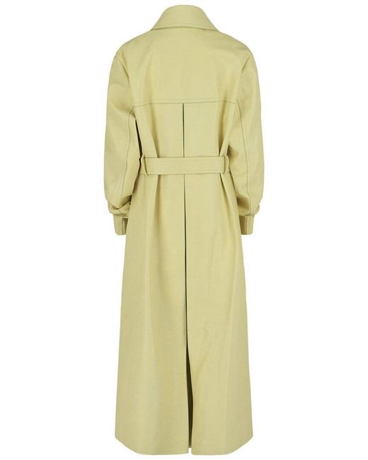 Givenchy Yellow Leather Trench Coat