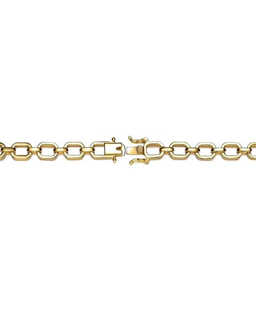Rachel Glauber Metallic 14k Plated Cz Geometric Bracelet