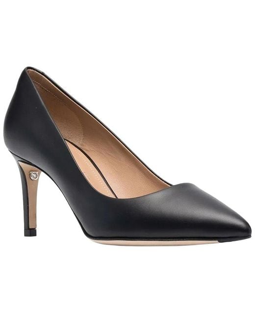Ferragamo Blue Ilary 70Mm Leather Pump