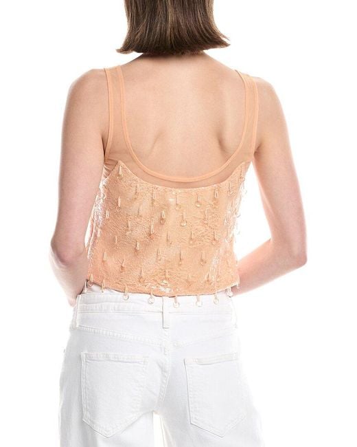 Jonathan Simkhai White Callaway Cropped Tank
