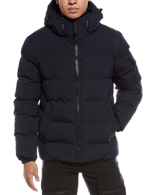 Point Zero Blue Puffer Coat for men