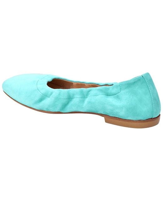 Jack Rogers Blue Santa Leather Ballet Flat