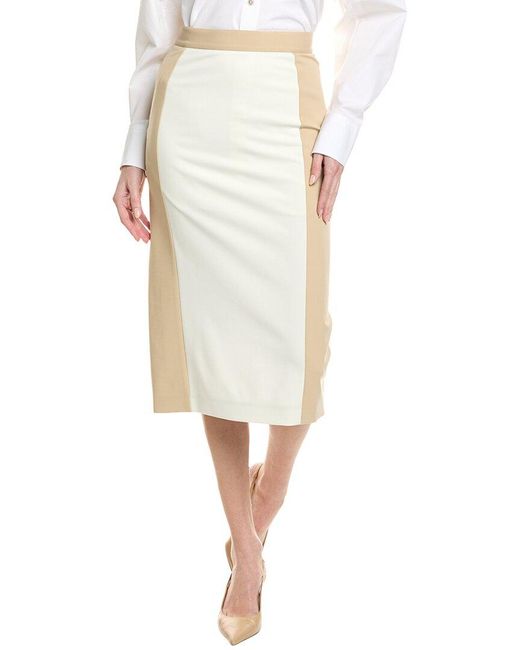 Boss White Vasiana Pencil Skirt