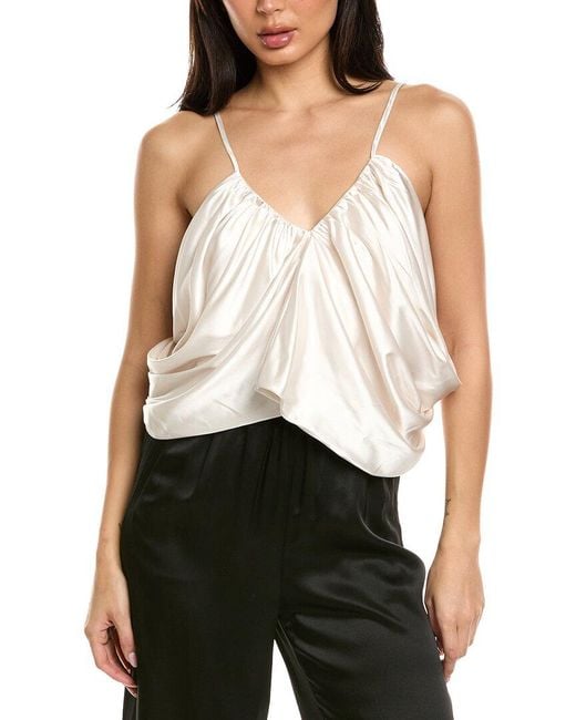 Estellina White Ruched Top