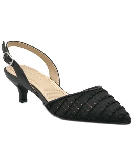Adrienne Vittadini Black Saveur Pump