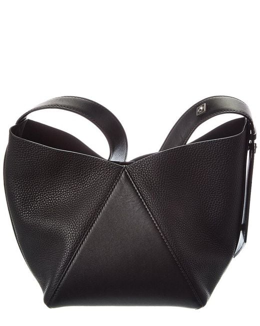 Max Mara Black Leather Shoulder Bag
