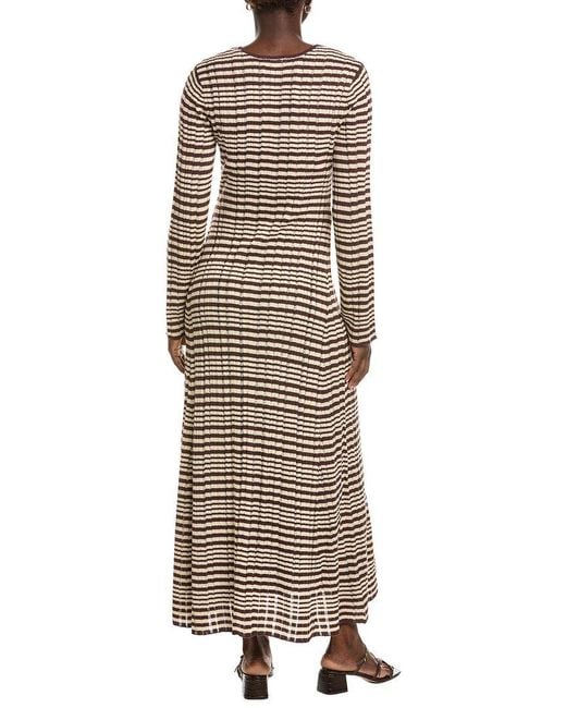 Z Supply Natural Rosetta Wool-Blend Maxi Dress