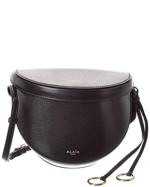 Alaïa Black Alaïa Hip Leather Shoulder Bag