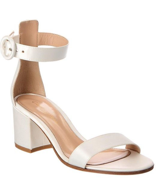Gianvito Rossi Natural Versilia 60 Satin Sandal