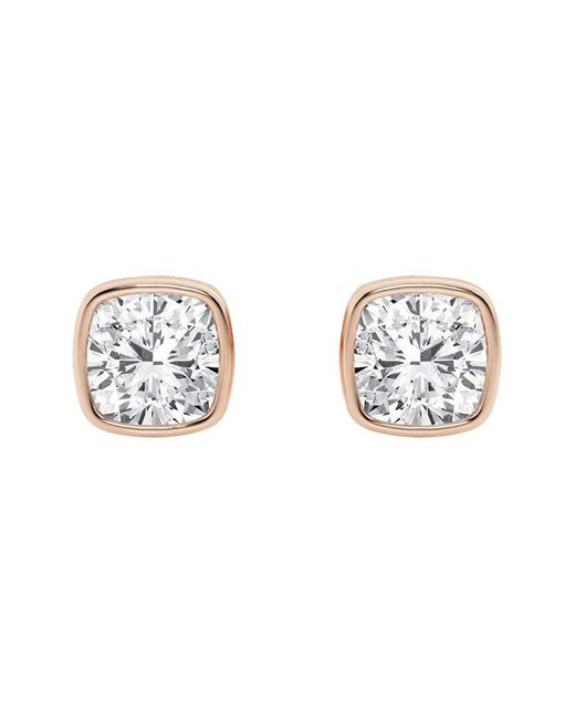 Lab Grown Diamonds Metallic 14K Rose 1.00 Ct. Tw. Lab-Grown Diamond Studs