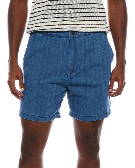Slate & Stone Blue Elastic Waist Easy Short for men