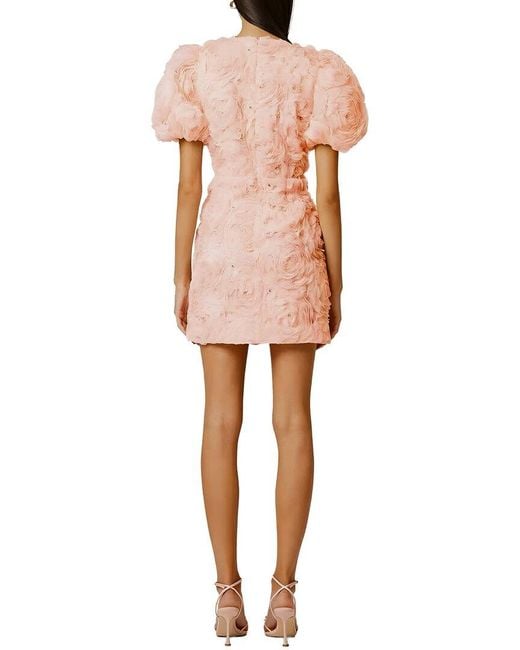 Emma way Pink Solid Mini Dress