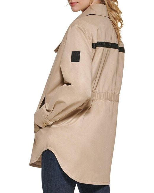Karl Lagerfeld Natural Oversized Shirt Jacket