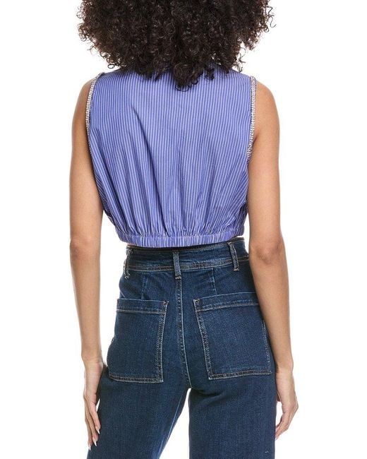 Sandro Blue Stripe Shirt
