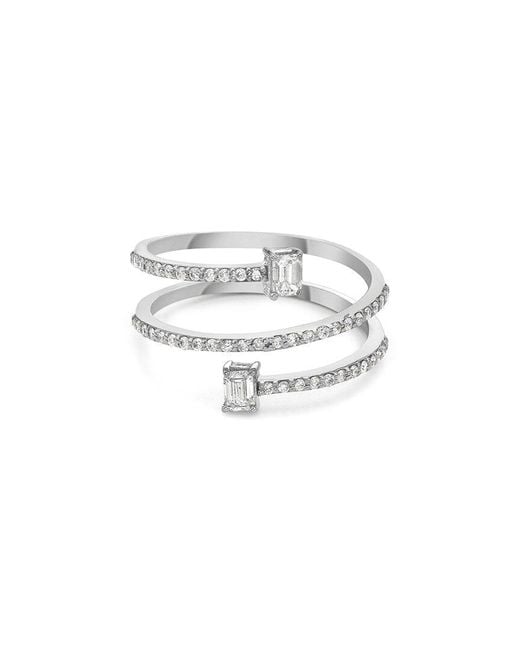 Forever Creations USA Inc. White Forever Creations 18K 0.52 Ct. Tw. Diamond Wrap Ring