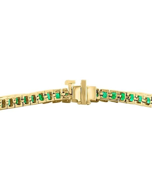 Effy Fine Jewelry Green 14K 6.98 Ct. Tw. Emerald Bracelet