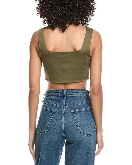 Jonathan Simkhai Blue Teri Bustier Top