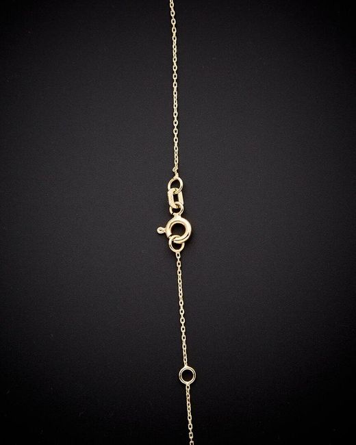 Italian Gold Black 14K Petite Star Necklace