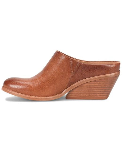 Söfft Brown Nicki Leather Mule