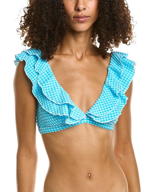 Lilly Pulitzer Blue Aelin Bikini Top
