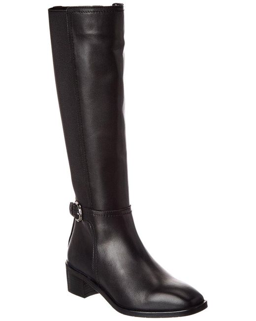 Aquatalia Black Roxy Suede Boot